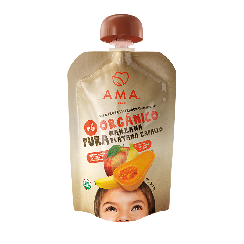 AMATIME 有(yǒu)機(jī)南(nán)瓜香蕉蘋果泥90g